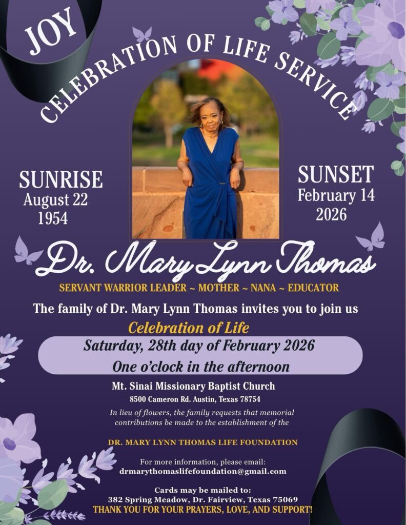 TABSE Dr. Mary Lynn Thomas - Homegoing Service